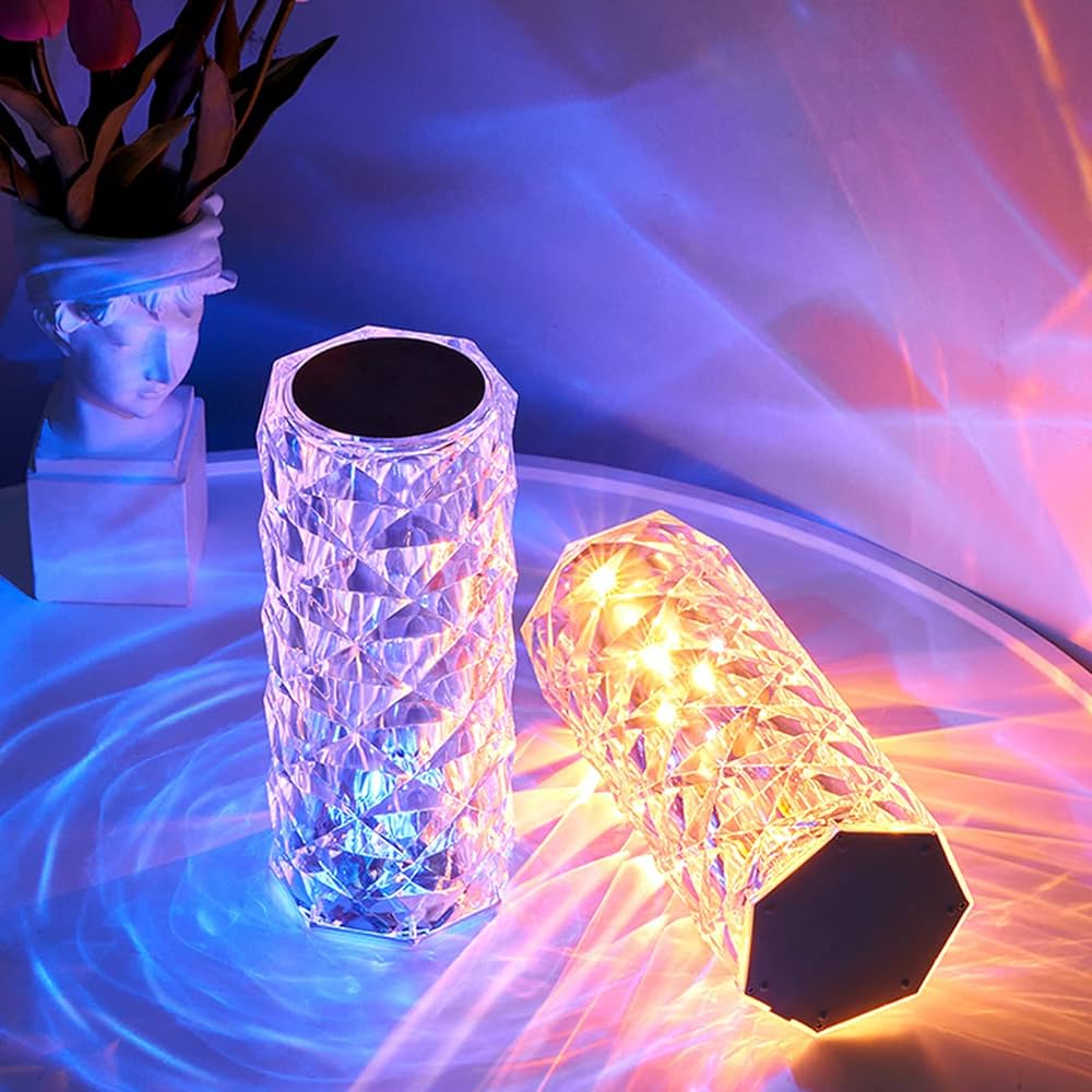 Lampe Cristal - 16 couleurs pour une ambiance magique